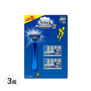 Schick 舒適牌 捍將3刮鬍刀+刀片*9, 3組