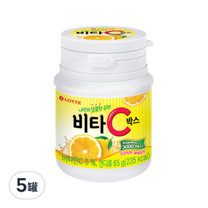 LOTTE 樂天 檸檬糖, 65g, 5罐