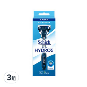 Schick 舒適牌 舒適水次元5刮鬍刀 刀架+刀頭, 3組