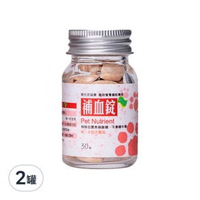 現代百益康 補血錠 中大型犬 800mg*30顆, 2罐