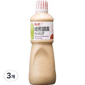 KEWPIE 焙煎胡麻醬, 1L, 3個