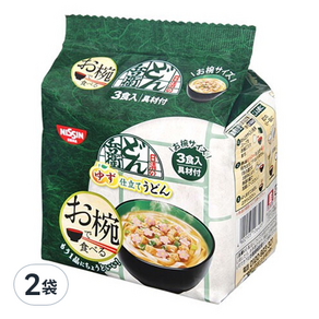 NISSIN 日清 咚兵衛 小碗兵衛烏龍麵 3包入, 90g, 2袋