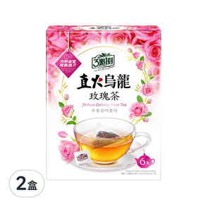 3點1刻 直火烏龍 玫瑰茶, 2.5g, 6包, 2盒