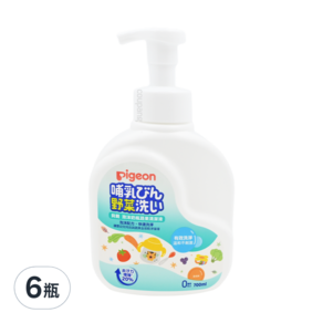 pigeon 貝親 泡沬奶瓶蔬果清潔液, 700ml, 6瓶