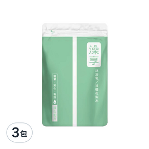 澡享 沐浴乳 補充包 甘橙花梨木, 650g, 3包