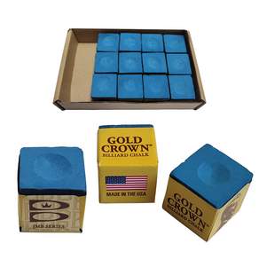 BRUNSWICK Gold Crown 台球粉筆 15 支, 藍色