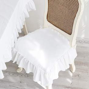 Casa Story簡易餐椅套, 白色