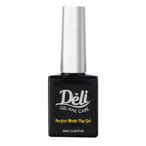 Deli Beauty Perfect 霧面上層美甲凝膠, 透明, 10ml, 1瓶