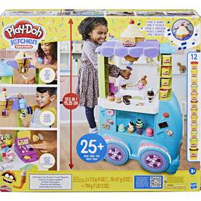 Play-Doh 培樂多 冰淇淋車款黏土玩具組, 混合顏色