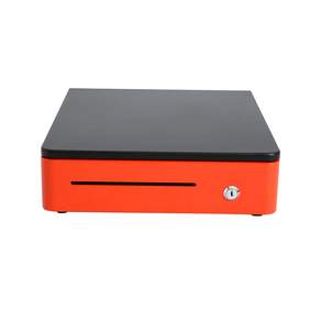 ELLESI 推式櫃檯保險箱 ECS-330R, 黑色+橙色