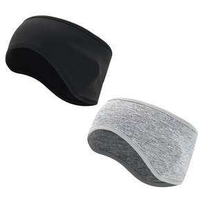 A Vic Heat Gear戶外登山防寒罩耳頭帶 2個入, 黑色+灰色, 1組