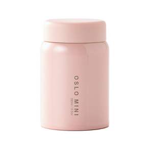 OSLO 迷你食物保溫罐, 粉色, 280ml, 1個