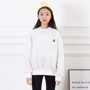 Jennie Kids 女童初中服裝寬鬆櫻桃色運動衫