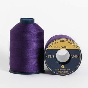 COTTONVILLE Coco Thread 優質縫紉線 45S/2 1700m, C048, 2入