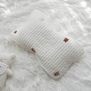 DALKOMBABY 小熊刺繡縫縫枕墊