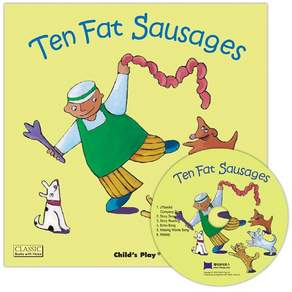 JY books 鵝媽媽歌唱繪本點讀版 Ten Fat Sausages Paperback + CD