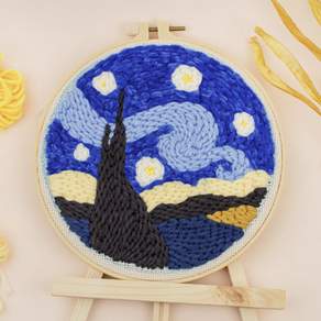 ARTJOY DIY打孔針刺繡套組, 星空款, 1組