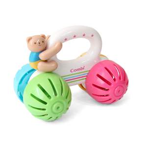 Combi 康貝 小熊汽車嬰兒手搖鈴玩具 175*95*230mm, 混合顏色