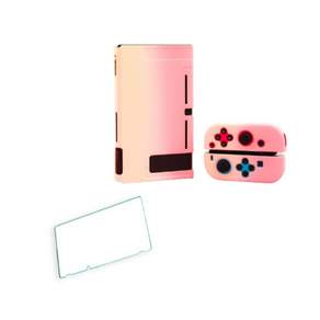 Switch遊戲機保護殼+鋼化玻璃保護貼 R02 02款, 1套, 單品