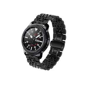 Big Company Galaxy Watch 3替換Active2豪華金屬霧面錶帶 20mm 41/42mm, 單品, 黑色的