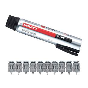 Hilti 氣罐 GC42+旋轉銷 14mm XS G3 MX 1200p 套組適用於 壓片機, 1套