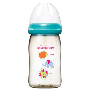 pigeon 貝親 SofTouch 母乳實感PPSU奶瓶 附奶嘴, 動物圖案透明色, 160ml, 1個