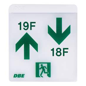 DBE LED 樓梯導向燈 左上 19F 右下 18F, 1個