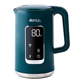 domus. 全不鏽鋼數位安心雙層電熱水壺 1.7L, DK-8728D(綠色)