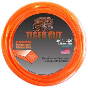 美國製造 tiger cut 割草機尼龍繩金剛石刀片 2.4 毫米 x 76 米, 1個