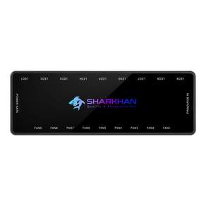 SHARKHAN PWM 9孔風扇集線器 LED-99P, 1個