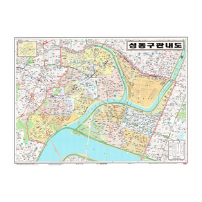 Map.Come 城東區內部地圖塗層小 110 x 78cm, 1個