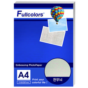 Fullcolors 全彩 布紋雙面列印霧面相片紙, A4, 50張