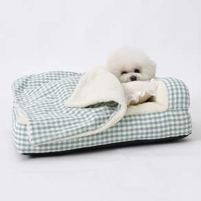 紅色小狗寵物 The Polar Cushion Bed Large, 檢查綠色