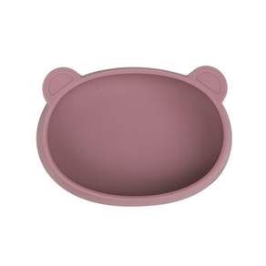 MODU'I BLUEMAMA 小熊造型矽膠點心盤 320ml, 粉紅色, 1個