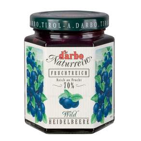 d'arbo 徳寶 奧地利70%果肉果醬 蒂羅爾藍莓, 200g, 1罐