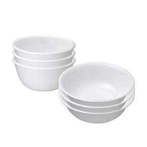 Corelle 康寧 餐具 淨白系列餐碗6件組, 白色, 飯碗*3+湯碗*3, 1組
