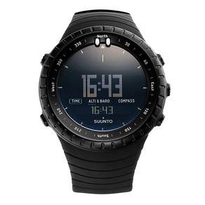 SUUNTO SS014279010男士核心所有尿烷時鐘, 黑色