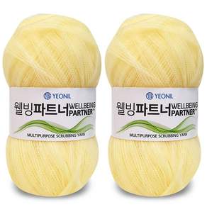 YEONIL Knitt Wellbeing Partner 菜瓜布編織線, 5號, 2球