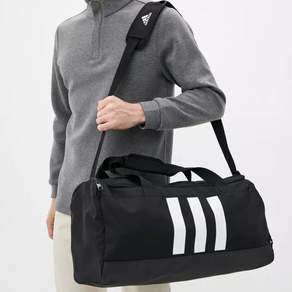 adidas 愛迪達 ESS 3S M Sports Bag Side Bag 運動行李包 PG4419, 黑,白