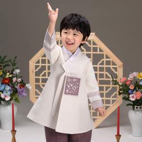 Lee Seol 韓服 538 Loha Cream Boys Hanbok Set