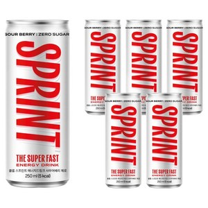 클룹 스프린트 에너지 사우어베리 제로, 6개, 250ml