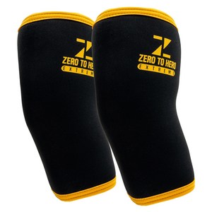 제로투히어로 익스트림 네오프렌 헬스 파워리프팅 팔꿈치보호대 8mm, 1세트, 혼합색상