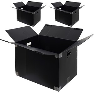코멧 두꺼운 이사박스 3T 고급 벨크로형 3호~7호, 블랙, 3개