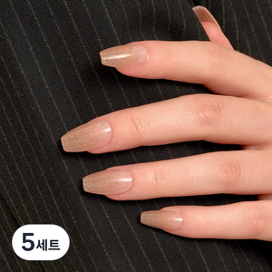 뮤즈마크 리유저블 네일팁 36p 세트 코핀, 5개, 사브레
