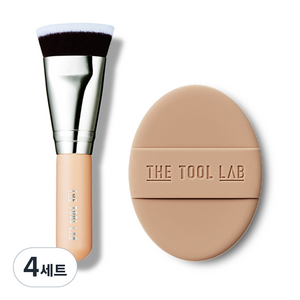 더툴랩 초밀착 핏팅 듀오, 베이지, 4세트