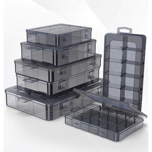 피스통 부품상자 부속정리함 부품함 부속 나사 볼트 부품보관함 멀티박스 공구박스, 12칸(대), 1개