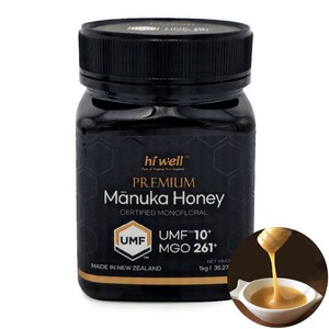 하이웰 뉴질랜드 프리미엄 마누카꿀 UMF10+ (MGO261+), 1개, 1kg