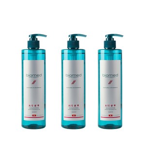 바이오메드 헤어테라피 AC 두피 샴푸, 3개, 500ml