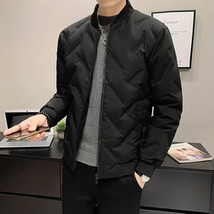 남성 오리털 다운패딩 베이직 점퍼재킷 아우터 블루종 숏 바람막이