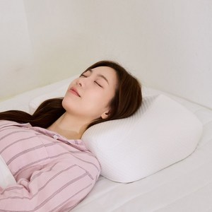잠쿠 메모리폼 인체공학 기능성 경추베개, 1개, 화이트